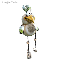 Longjia Tools รูปปั้นไก่เรซินสำหรับตกแต่งสวนรูปไก่ตลกรูปปั้นศิลปะลานกลางแจ้งรูปปั้นตกแต่งสนามหญ้าเครื่องประดับบ้านไก่ป่า