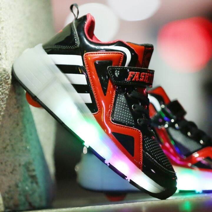 aaa-super-quality-led-roller-shoes-รองเท้าสเก็ต-1-ล้อ-มีสวิตปิด-เปิดไฟ-รองเท้ามีล้อ-30-40-boys-and-girls-sneaker