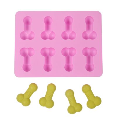 8 Holes Penis Shape Ice Cube Tray Silicone Cake Mold Chocolate Moulds Cake Decorating Tools Ice Maker Ice Cream Moulds