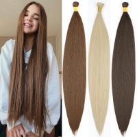 36 Inch Straight Bundles Hair Extensions Heat Resistant Fiber Hair Weaving Synthetic Hairpiece Blonde Ombre For Black Women Wig  Hair Extensions  Pads