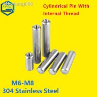 Internal Thread Cylindrical Pin Inner Tooth Pin Locating Pin Internal Thread Cylindrical Dowel Pin M6/M8 304 Stainless Steel