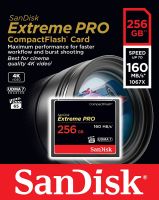 Sandisk Extreme Pro Compact Flash Card 1067X 160MB/s 256GB