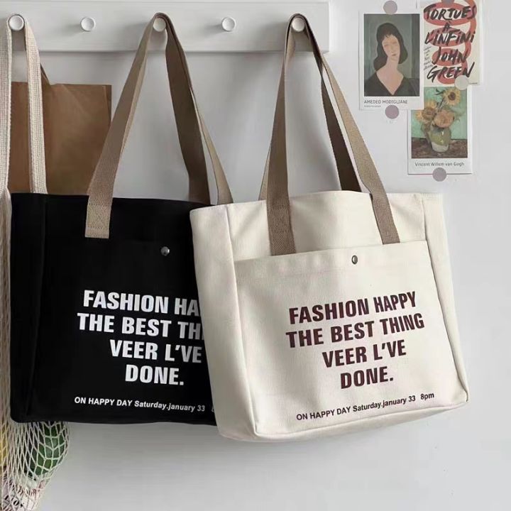Minimalist Canvas Hobo Bag, Women's Large Capacity Fashion
