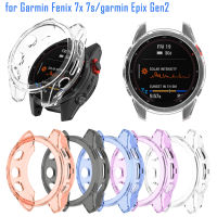 เคส TPU ใสสำหรับ Garmin Fenix 7X7S,เคสป้องกันสมาร์ทวอทช์กรอบนาฬิกาสำหรับ Garmin Epix Gen2