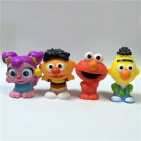 Little 2" Mini People Figure Fisher Sesame Street Elmo Bert Ernie Doll Cartoon Toy Xmas Kids Gifts Lot of 4