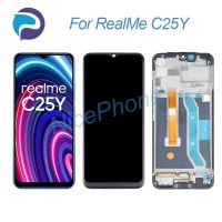 สำหรับ Realme C25Y หน้าจอ LCD + แสดงการกำหนดตำแหน่งการสัมผัส1560*720 RMX3265 RMX3268สำหรับ Realme C25Y แสดงผลหน้าจอ LCD