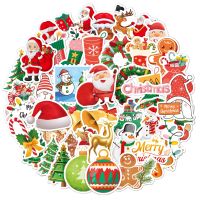 ✚ 10/30/50pcs Cartoon Cute Christmas Tree Santa Claus Cute Stickers For Kids Toys Luggage Laptop Ipad Guitar Stickers Wholesale