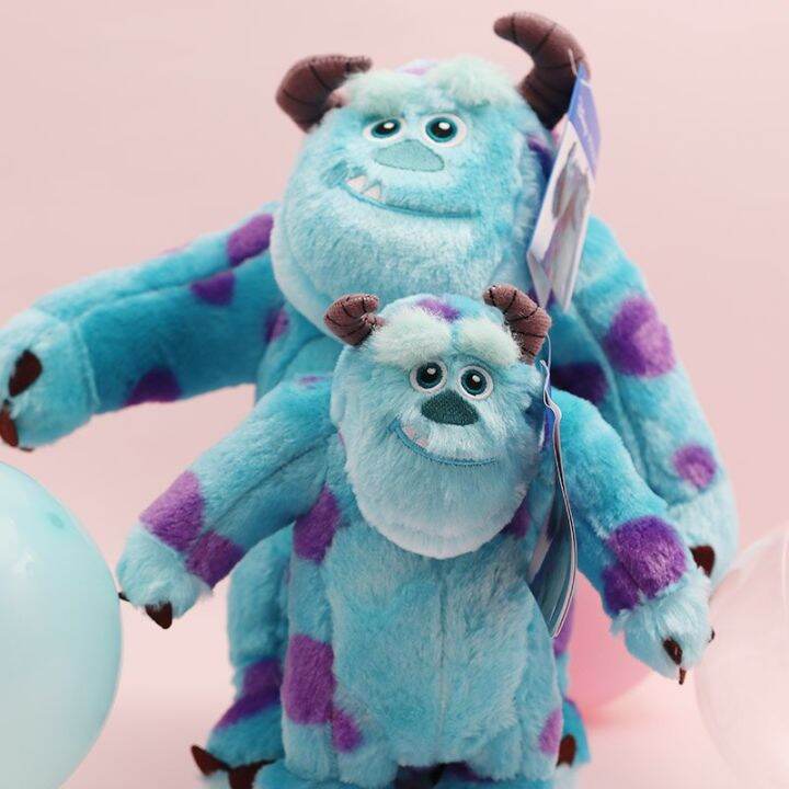 sulley-ตุ๊กตาสัตว์ยัดนุ่นรูปมอนสเตอร์ขนาด23-32ซม-ของเล่นตุ๊กตาผ้าน่ารักน่ารักหมอนอิงของขวัญสำหรับแฟนสาววันเกิด