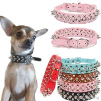 Dog Collar Adjustable Large Collars Fashion Studded Pet Collar Anti-Bite Neck Protection Pet Collar for Small Medium Large Dogs