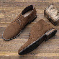 39-46 Suede Desert Boots ยี่ห้อผู้ชายรองเท้าหนังข้อเท้า R แฟชั่นรองเท้าสบายๆ # KD582 ~