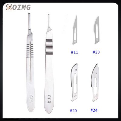 【YF】 Non-Slip Metal Scalpel Sets Cutter Engraving Craft Knives With 10pcs Blades Mobile Phone PCB Repair Hand Tools Kit