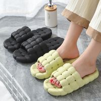 2023 Massage Hollow Out Water Leakage and Quick Drying Womens Slippers Thick Sole  Soft Non-Slip Sandals Bathroom Men Slippers Shoes Accessories