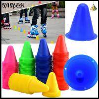 YIWEN 5/10Pcs พลาสติก เครื่องมือโรลเลอร์สเก็ต อุปกรณ์เสริม Roadblock Skate Marker Cones ฟุตบอล ลูกกลิ้ง ฟุตบอล อุปกรณ์ฝึกซ้อม มาร์คกิ้งคัพ