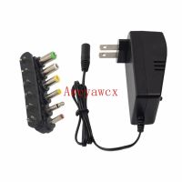 ✉ อะแดปเตอร์แปลงไฟแบบปรับได้ Universal Adjustable 3V-12V AC DC Power Supply Adaptor 30W 3V 4.5V 6V 7.5 V 9V 12 V 2.5A 3A 2500MA Charger Adaptor 6 Plugs Adapter YC668