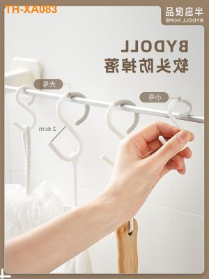 Hat S hook punched hanging clothes free towel bag s-shaped multi-functional kitchen bathroom toilet