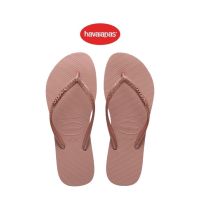 HAVAIANAS รองเท้าแตะผู้หญิง SLIM GLITTER METALLIC FC CROCUS ROSE รุ่น 41461183544PIXX (รองเท้าแตะ รองเท้าผู้หญิง รองเท้าแตะหญิง)