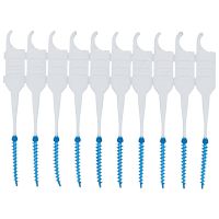 200Pcs/Box Soft Silicone Dental Floss Interdental Brush Disposable Teeth Stick Toothpicks Floss Tooth Pick Oral Care Brush Clean
