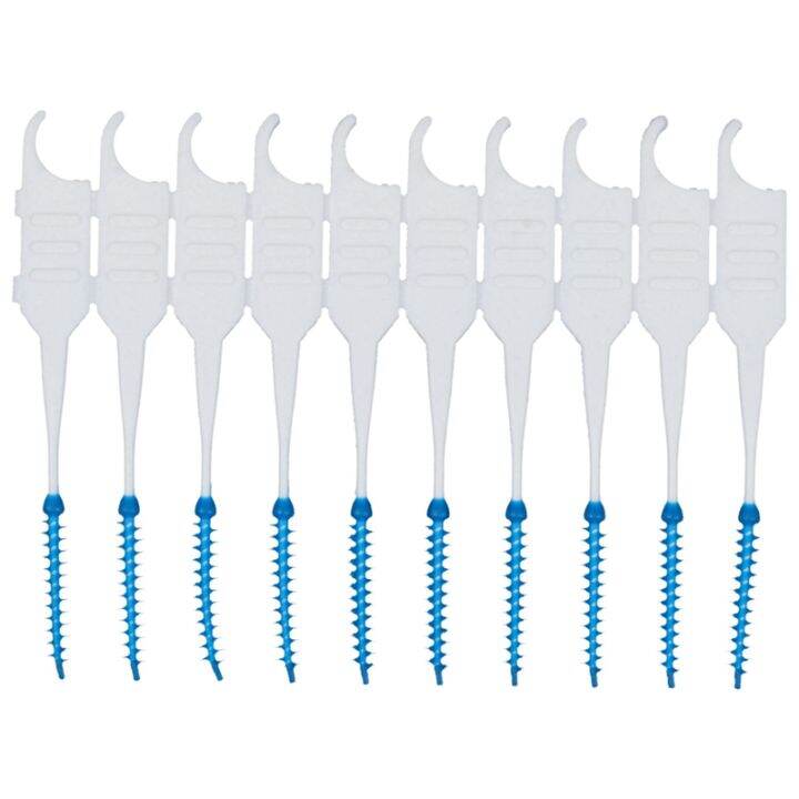 200Pcs/Box Soft Silicone Dental Floss Interdental Brush Disposable