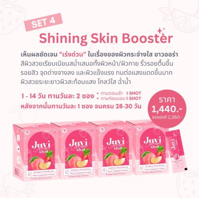 Juvi Beauty 4 กล่อง Shining Skin Booster
