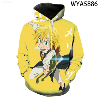 New Sweatshirt The Seven Deadly Sins Nana Anime Long Sleeve 3D Printed Men Women Children Hoodies Streetwear Boy Girl Kids Cool Topstrend