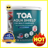 สีเคลือบเงา TOA AQUA SHIELD 2 IN 1 AQ800 สีดำ กึ่งเงา 3.5 ลิตรSELF-PRIMING PAINT TOA AQUA SHIELD 2 IN 1 AQ800 BLACK SEMI-GLOSS 3.5L **ใครยังไม่ลอง ถือว่าพลาดมาก**