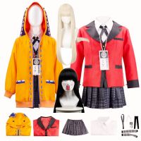 Kakegurui Saotome Meari Jabami Yumeko Compulsive Gambler Yomoduki Runa Cosplay Costume Adult Kids Anime School Girls Uniform