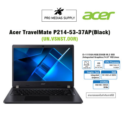 Acer Notebook TravelMate TMP214-53-37AP (Black)