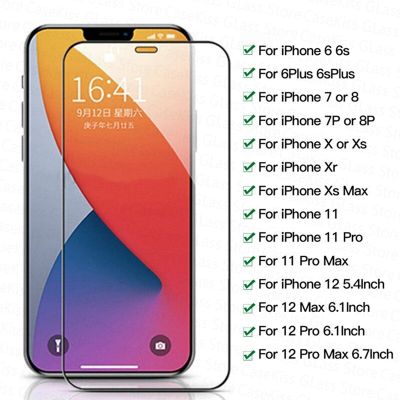 ??? จัดส่งฟรี?กระจกนิรภัยสำหรับ iPhone 12 11 Pro XS Max สำหรับ iPhone SE 2020 X XR 7 8 6 6S Plus กระจกป้องกัน