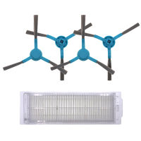 4ชิ้นที่มีคุณภาพสูงแปรงด้านข้าง1 HEPA หุ่นยนต์กวาดอุปกรณ์ทดแทนสำหรับ Conga 3490เครื่องดูดฝุ่น