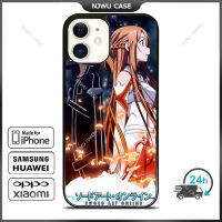 Sword Art Online Kirito Asuna Phone Case for iPhone 14 Pro Max / iPhone 13 Pro Max / iPhone 12 Pro Max / XS Max / Samsung Galaxy Note 10 Plus / S22 Ultra / S21 Plus Anti-fall Protective Case Cover
