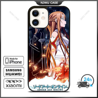 Sword Art Online Kirito Asuna Phone Case for iPhone 14 Pro Max / iPhone 13 Pro Max / iPhone 12 Pro Max / XS Max / Samsung Galaxy Note 10 Plus / S22 Ultra / S21 Plus Anti-fall Protective Case Cover