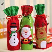 Mode Shop (rsx1) 1pcs Cartoon Santa Claus Snowman Reindeer Wine Bottle Covers Christmas Bottle