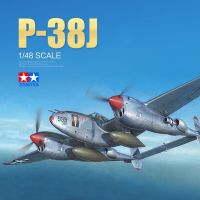 Tamiya โมเดลเครื่องบิน1/48เครื่องบินจำลอง61123แบบ Lockheed(R) P-38J เครื่องบินทิ้งระเบิดฟ้าผ่าสำหรับเขื่อนโมเดล Hoy DIY