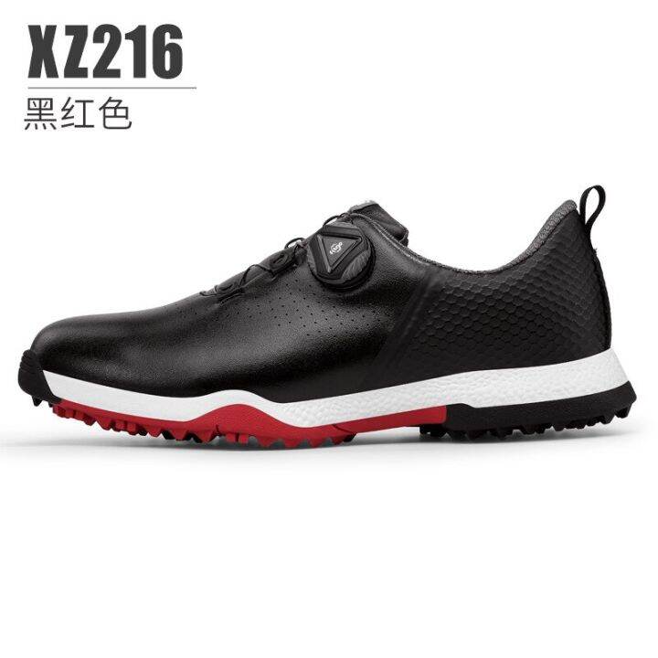 PGM Men Golf Shoes Knob Shoelaces Antiside Slip Waterproof Men's