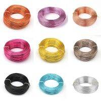 hot【cw】 500g 0.8/1/1.2/1.5/2/3/2.5/3.5/4mm Aluminum Wire Bendable Beading Supplies for Jewelry Making Necklace