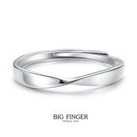 s925 Big finger ring5 แหวนเงินแท้ Infinity Love นิ้วอวบใหญ่ แนะนำรุ่นนี้ ใส่สบาย เป็นมิตรกับผิว สามารถปรับขนาดได้