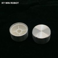 1 pcs 25x13mm 6mm Shaft Hole Aluminum Alloy Potentiometer Knob White