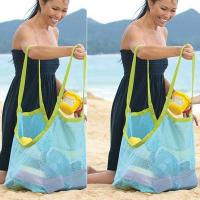 【cw】Children Sand Away Protable Mesh Bag Kids Toys Storage Bags Swimming Large Beach Bag for Towels Women Cosmetic Makeup Baghot