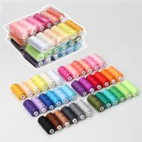 6 Colors/Set Yarn Sewing Thread Roll Machine Hand Embroidery 400 Yard Each Spool 100 Polyester Durable For Home Sewing Kit