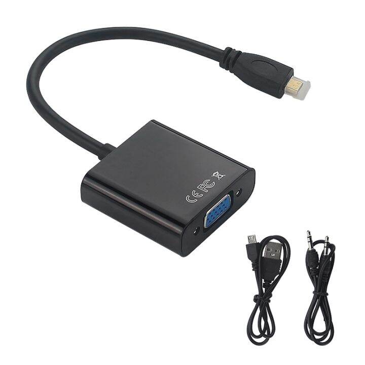 Raspberry Pi 4 VGA Adapter Male To Female Micro to VGA
