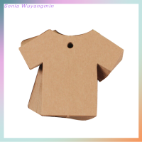 Senia 50pcs เสื้อผ้า kraft Paper Hang Tags งานแต่งงานปาร์ตี้ป้ายราคาบัตรของขวัญ