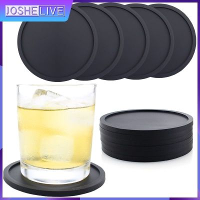 Non Slip And Thermal Insulation Silicone Coaster Multi-purpose Reusable Circular Coaster Tabletop Decoration Kitchen Tools