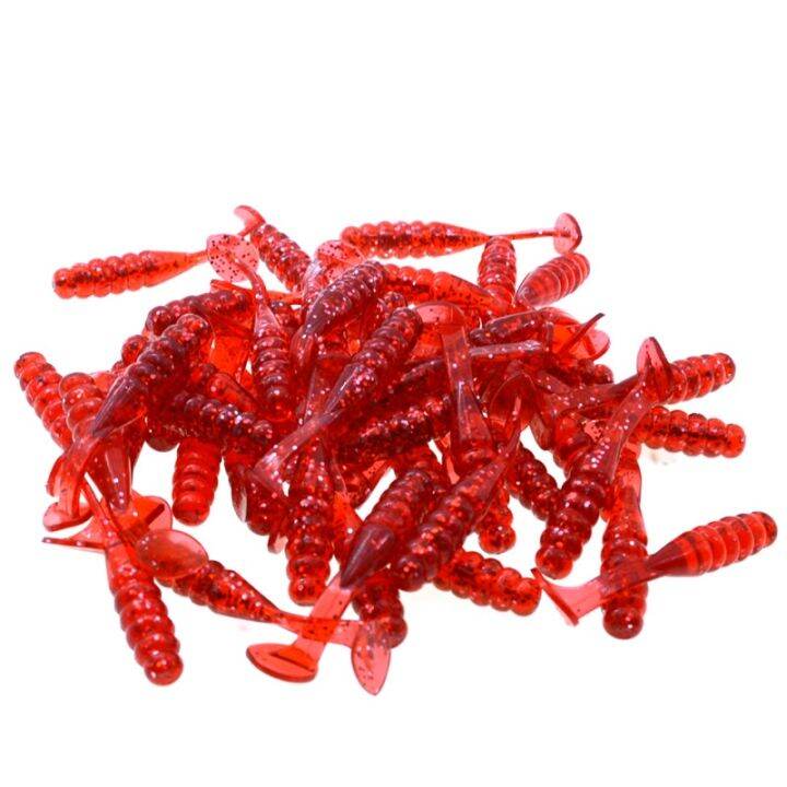 hot-fishing-screw-t-tail-grub-15-pieces-color-soft-bait-artificial-worm-lures-5cm-1-5g