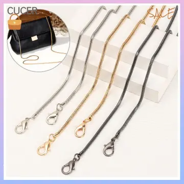 Flat Metal Purse Chain Strap Handle Shoulder Crossbody Bag Handbag  Replacements | eBay