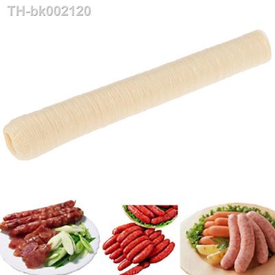 ✷☏✸ Hot sale 14m Collagen Sausage Casings Skins 24mm Long Small Breakfast Sausages Tools