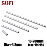 【CW】 5pcs Inner M4 Connecting Hollow Straight Pipe Diameter 4.8mm Thread Rod With