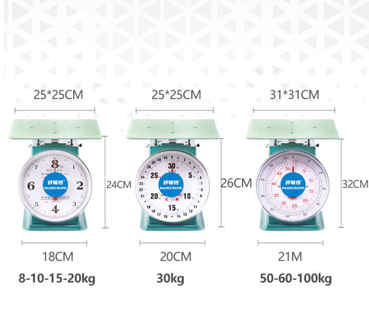 Spring scale 100 kg commercial machinery oldfashioned platform scale