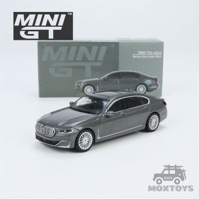 MINI GT 1:64 750Li Xdrive Bernina Grey Amber Effect LHD Model Car