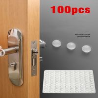 xfcbf100PCS Self Adhesive Cabinet Door Damper Buffer Clear Rubber Feet  Silicone Furniture Pads Cushion Protector Sound Dampening