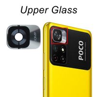 Back Camera Glass Lens For POCO M4 Pro 5G Main Lens Glass Cover With Frame Holder Adhesive Sticker Cellphone Part